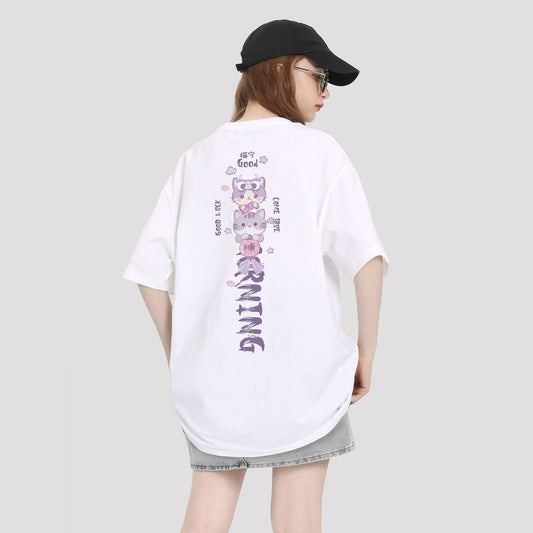 大流行新作 プリント カジュアル Tシャツ F-13463