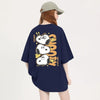大人可愛い プリント ファッショ 半袖 Tシャツ E-13454