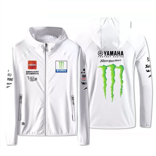 存在感抜群 EVカット 吸汗速乾 通気 2色選択 反射素材 通気 2色選択 パーカー E-13009