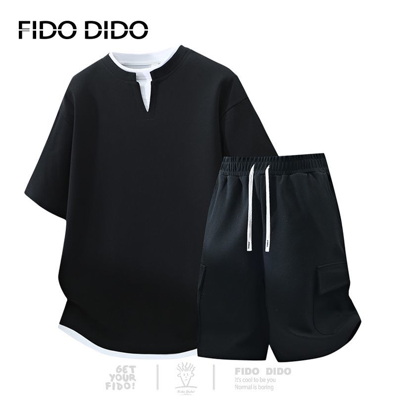 高品質 カジュアル Tシャツ & ショーツ セットアップ E-80067