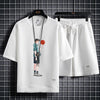 男女兼用 上質 プリント Tシャツ & ショーツ セットアップ E-13247