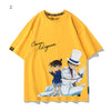 大注目 着瘦せ 大活躍 プリントロゴ 4色選択 Tシャツ E-13005