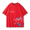 大注目 着瘦せ 大活躍 プリントロゴ 4色選択 Tシャツ E-13005