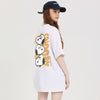 大人可愛い プリント ファッショ 半袖 Tシャツ E-13454