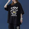 売れ筋 プリント Tシャツ & ショーツ セットアップ E-80100