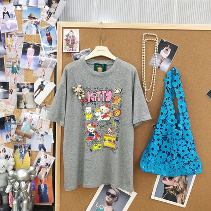 新作トレンド プリント カジュアル Tシャツ E-13470