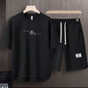 男女兼用 大人気アイテム シンプル Tシャツ & ショーツ セットアップ E-80008