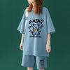 売れ筋 プリント Tシャツ & ショーツ セットアップ E-80100