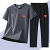 男女兼用 ファッション Tシャツ & カジュアルパンツ セットアップ E-13250