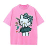 早い者勝ち 体型カバー プリント Tシャツ E-13481