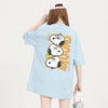 大人可愛い プリント ファッショ 半袖 Tシャツ E-13454