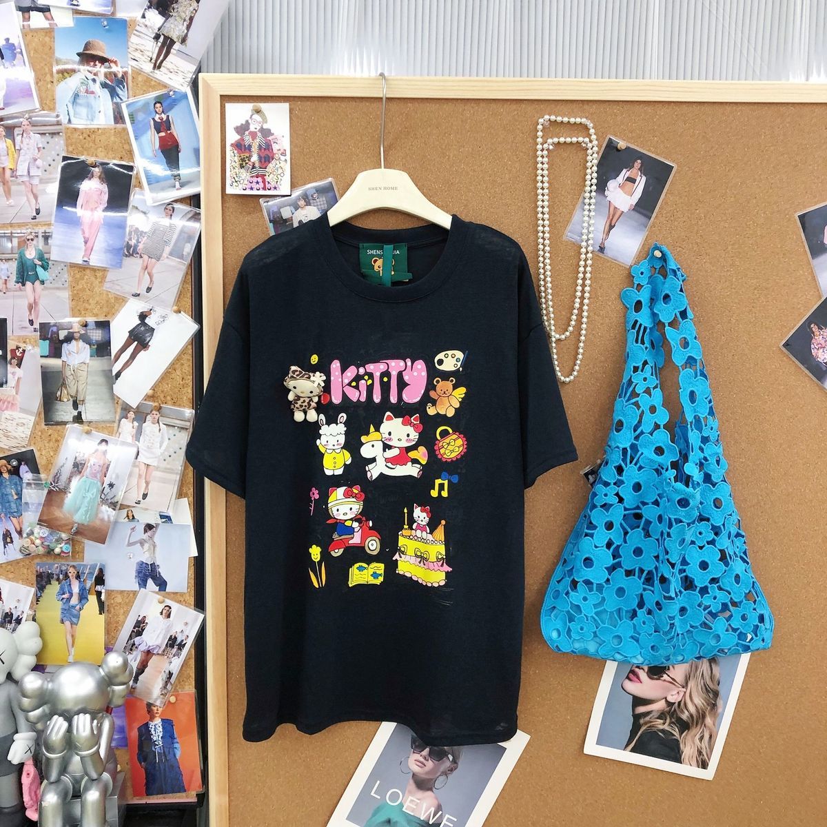 新作トレンド プリント カジュアル Tシャツ E-13470