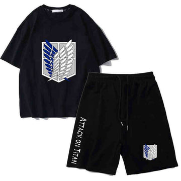 男女兼用 カジュアル Tシャツ & ショーツ セットアップ E-13331
