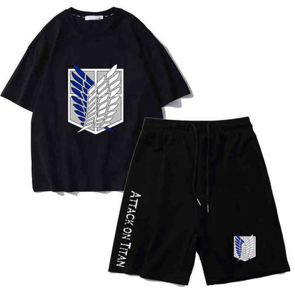 男女兼用 カジュアル Tシャツ & ショーツ セットアップ E-13331