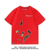 定番シンプル 着心地良い 目立つ  キュート ファッション 半袖 Tシャツ E-13101