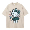 早い者勝ち 体型カバー プリント Tシャツ E-13481