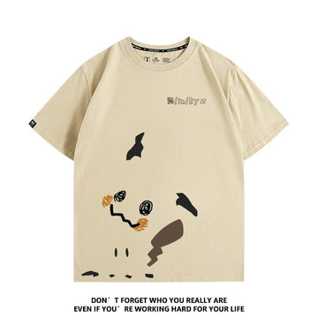 定番シンプル 着心地良い 目立つ  キュート ファッション 半袖 Tシャツ E-13101