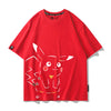 【半額！8月31日まで】男女兼用 プリント カジュアル 半袖 Tシャツ F-13586