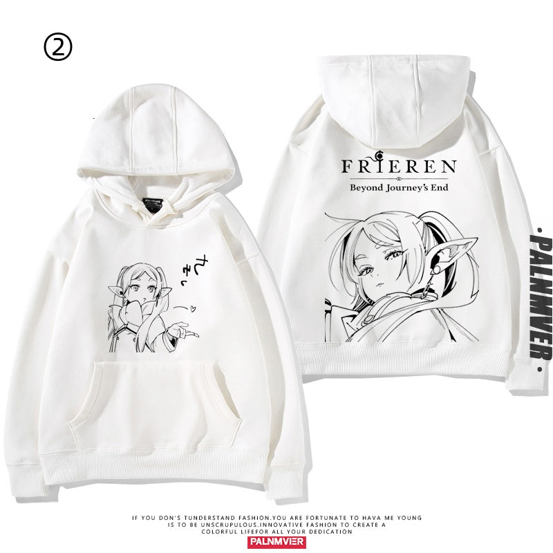 【裹起毛あり】 葬送のフリーレン キャラクター スウィート 売り切れ必至  憧れ  パーカー-A2006