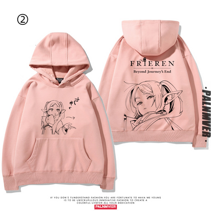 【裹起毛あり】 葬送のフリーレン キャラクター スウィート 売り切れ必至  憧れ  パーカー-A2006