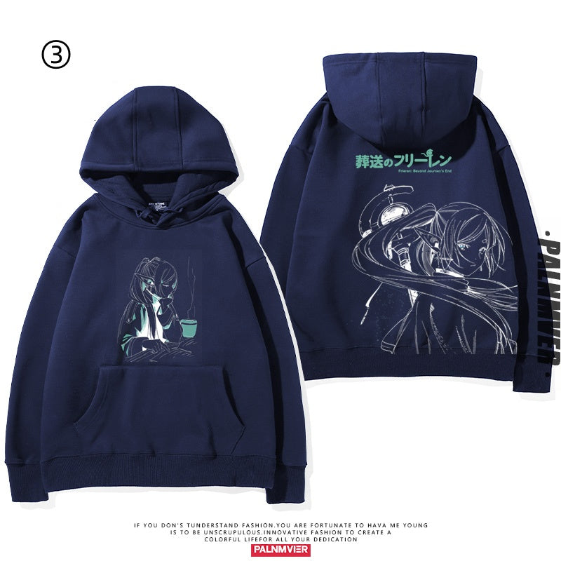 【裹起毛あり】 葬送のフリーレン キャラクター スウィート 売り切れ必至  憧れ  パーカー-A2006