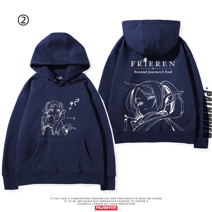 【裹起毛あり】 葬送のフリーレン キャラクター スウィート 売り切れ必至  憧れ  パーカー-A2006