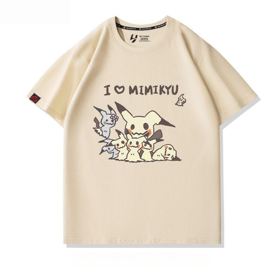 人気キャラ プリント 半袖 男女兼用 Tシャツ E-13116