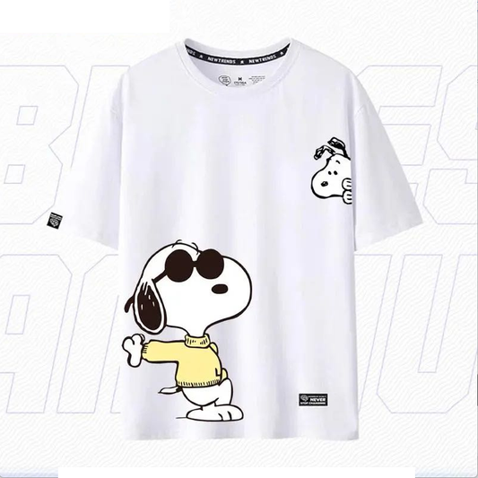 人気キャラ プリント 半袖 男女兼用 Tシャツ E-13173