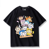 男女兼用 プリント 半袖 Tシャツ E-13195