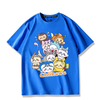 男女兼用 プリント 半袖 Tシャツ E-13195