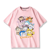 男女兼用 プリント 半袖 Tシャツ E-13195