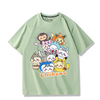 男女兼用 プリント 半袖 Tシャツ E-13195