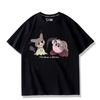 男女兼用 プリント 半袖 Tシャツ E-13196