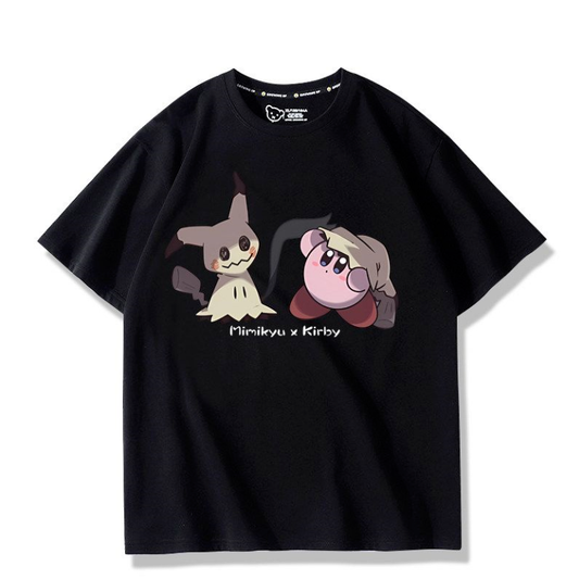 男女兼用 プリント 半袖 Tシャツ E-13196