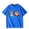 男女兼用 プリント 半袖 Tシャツ E-13196