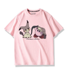 男女兼用 プリント 半袖 Tシャツ E-13196