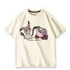 男女兼用 プリント 半袖 Tシャツ E-13196