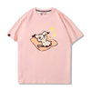 男女兼用 プリント 半袖 Tシャツ E-13199