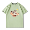 男女兼用 プリント 半袖 Tシャツ E-13199