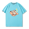 男女兼用 プリント 半袖 Tシャツ E-13199