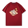 男女兼用 プリント 半袖 Tシャツ E-13199
