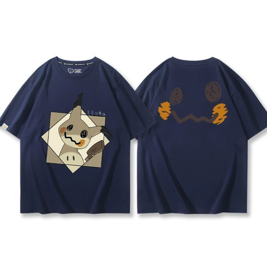 男女兼用 プリント 半袖 Tシャツ E-13201