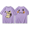 男女兼用 人気 シンプル プリント 半袖 Tシャツ E-13203