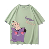 男女兼用 シンプル プリント 半袖 Tシャツ E-13205