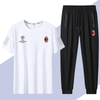 男女兼用 肌触りの良い Tシャツ & カジュアルパンツ セットアップ E-13219