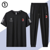 男女兼用 肌触りの良い Tシャツ & カジュアルパンツ セットアップ E-13219