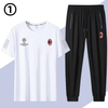 男女兼用 肌触りの良い Tシャツ & カジュアルパンツ セットアップ E-13219