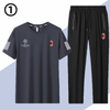 男女兼用 肌触りの良い Tシャツ & カジュアルパンツ セットアップ E-13219
