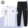 男女兼用 肌触りの良い Tシャツ & カジュアルパンツ セットアップ E-13219