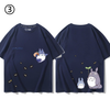 男女兼用 快適 プリント 半袖 Tシャツ E-13193